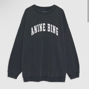 Anine Bing - Tyler Sweatshirt in Washed Black- NWT